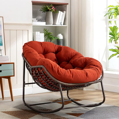 The Ultimate Sanctuary: Sink Into the Embrace of a Plush Rocking Papasan