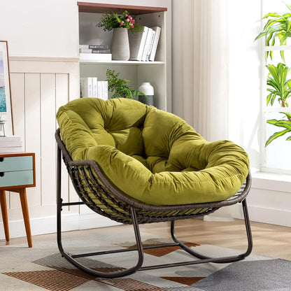 The Ultimate Sanctuary: Sink Into the Embrace of a Plush Rocking Papasan