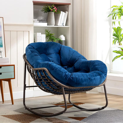 The Ultimate Sanctuary: Sink Into the Embrace of a Plush Rocking Papasan
