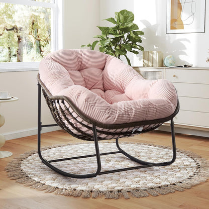 The Ultimate Sanctuary: Sink Into the Embrace of a Plush Rocking Papasan