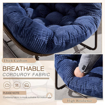 The Ultimate Sanctuary: Sink Into the Embrace of a Plush Rocking Papasan