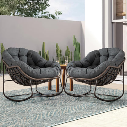 The Ultimate Sanctuary: Sink Into the Embrace of a Plush Rocking Papasan