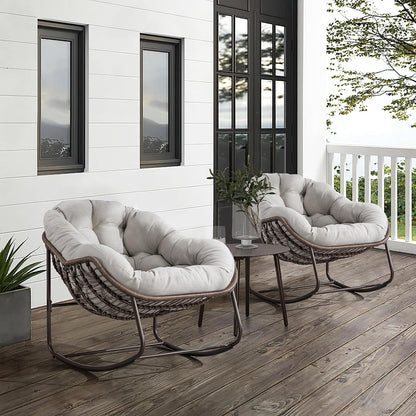 The Ultimate Sanctuary: Sink Into the Embrace of a Plush Rocking Papasan