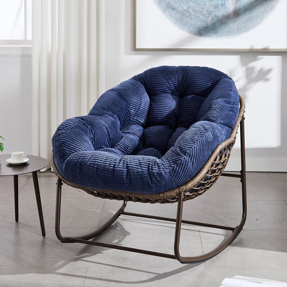 The Ultimate Sanctuary: Sink Into the Embrace of a Plush Rocking Papasan